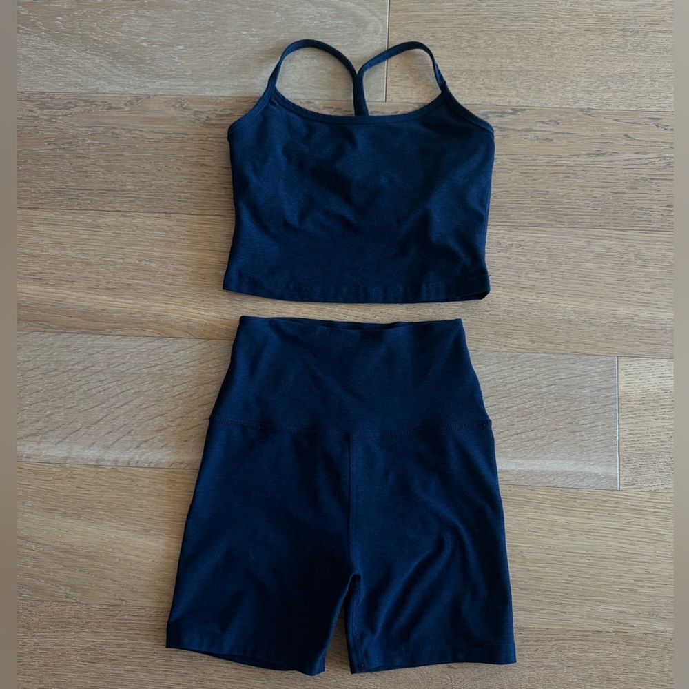 Beyond Yoga Spacedye Set in Nocturnal Navy